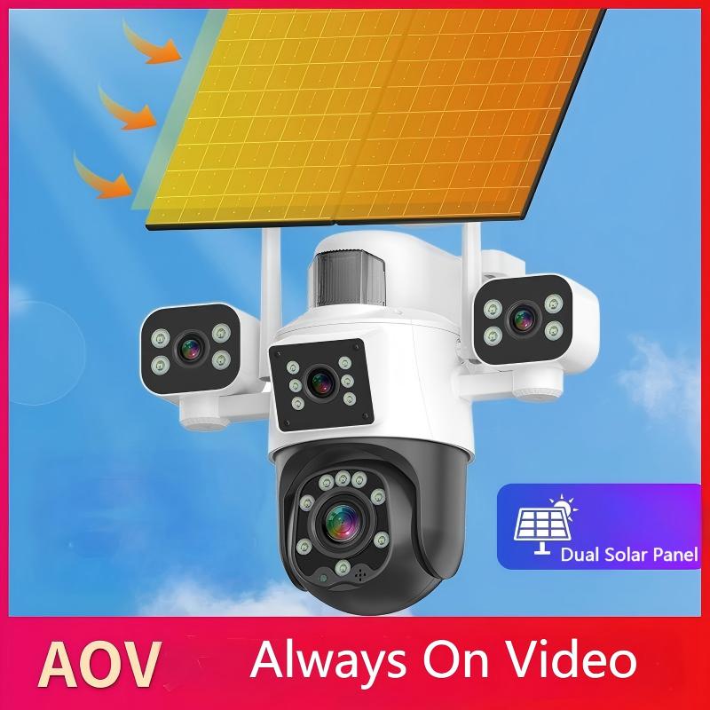 Four Lens AOV 4G LTE Solar PTZ Security Camera - Image 5
