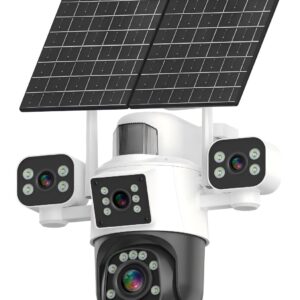 Four Lens AOV 4G LTE Solar PTZ Security Camera