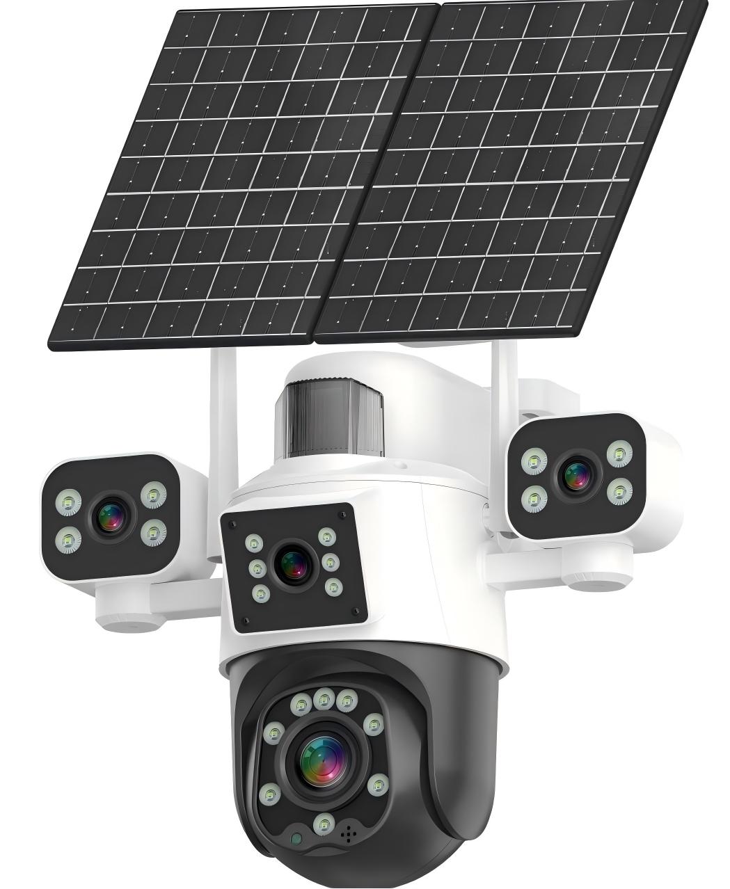 Four Lens AOV 4G LTE Solar PTZ Security Camera