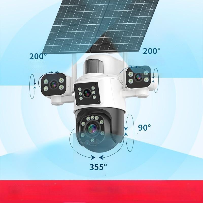 Four Lens AOV 4G LTE Solar PTZ Security Camera - Image 4